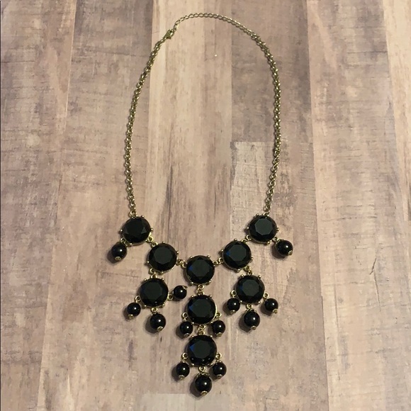 Black and Gold Tone Small Bubble Necklace 2010s - Picture 1 of 3